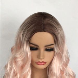 Brown and ombré synthetic wig